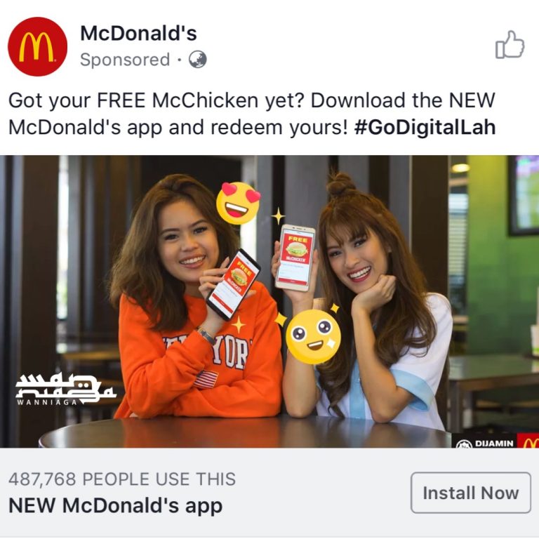 McDonald dah buat dah