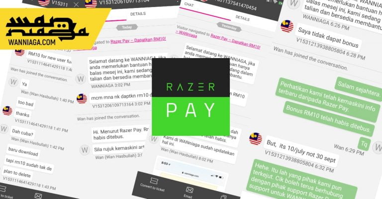 Apabila WANNIAGA jadi support tak rasmi Razer Pay ;)