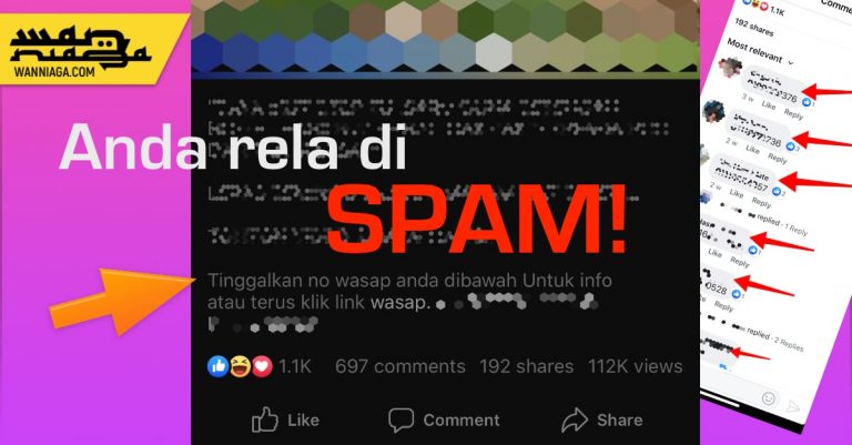 Anda RELA di SPAM!