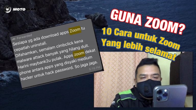 Guna Zoom? Ini 10 Cara untuk Zoom Yang Lebih Selamat!