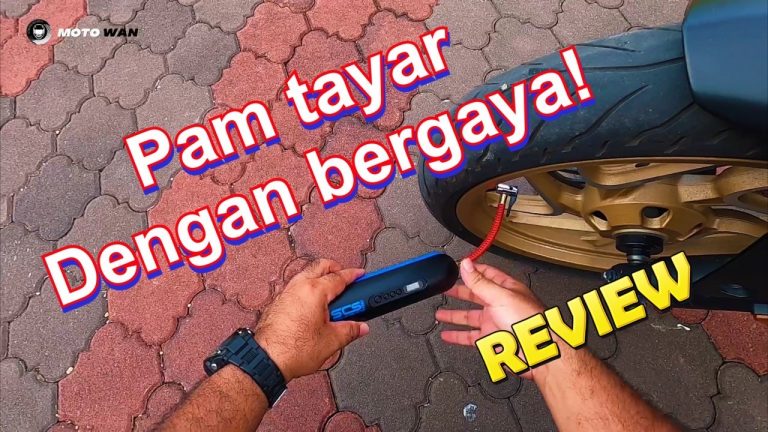 Review SCS S101 Portable Inflatable Air Pump Digital | Pam Tayar Gaya Boss | motovlog