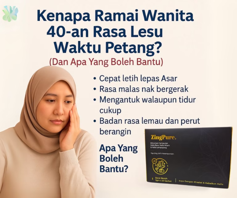 Kenapa Ramai Wanita 40-an Rasa Lesu Waktu Petang? (Dan Apa Yang Boleh Bantu)