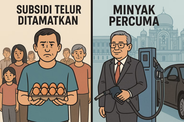 Subsidi Rakyat Ditarik, Tapi Menteri Terus Menerima Subsidi? Sampai Bila?