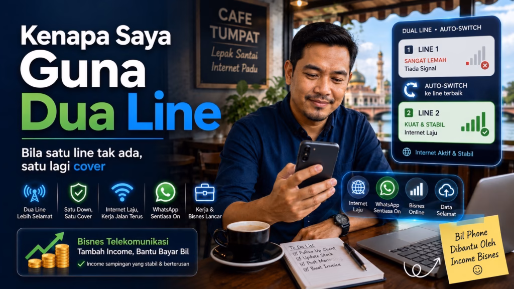 Kenapa Saya Guna Dua Line: Maxis dan Eastel