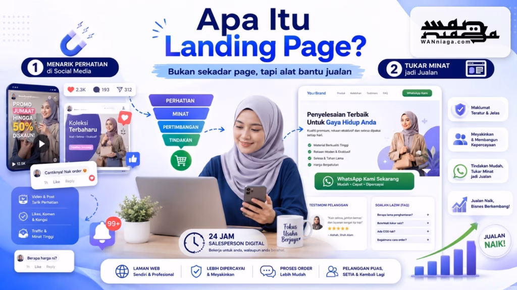 Apa Itu Landing Page dan Kenapa Ia Boleh Bantu Naikkan Jualan