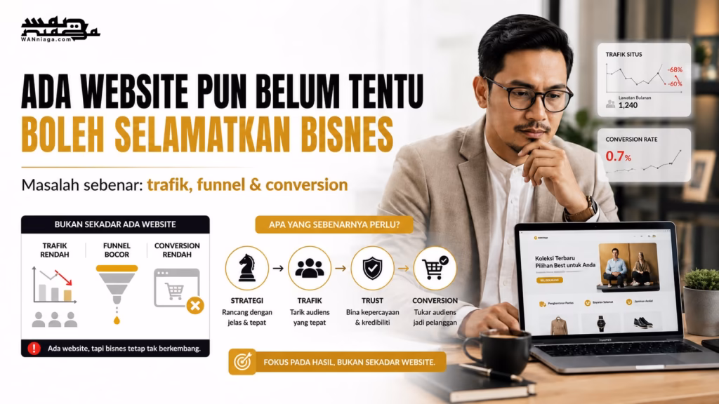 Ada Website Pun Belum Tentu Boleh Selamatkan Bisnes